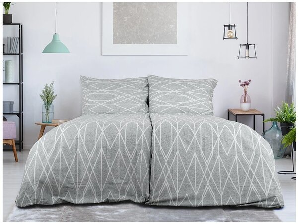 Povlečení z Renforcé bavlny GRAY STRIPES šedé Rozměr povlečení: 70 x 90 cm | 140 x 200 cm