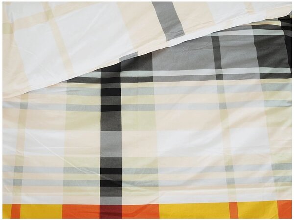 Povlečení z Renforcé bavlny ORANGE KUBE barevné Rozměr povlečení: 70 x 90 cm | 140 x 200 cm