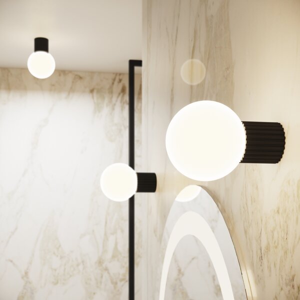 Sollux Lighting Halo nástěnné svítidlo 1x8 W bílá-černá SL.1712