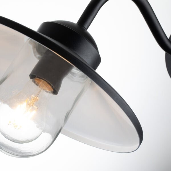 Elstead Lighting Klampenborg venkovní nástěnné svítidlo 1x60 W černá KLAMPENBORG-PIR-BK