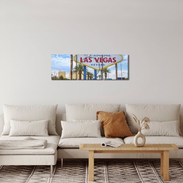 Obraz - Las Vegas (s hodinami) (90x30 cm)
