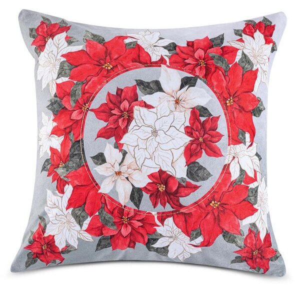 Sada 3 ks povlaků na polštářky POINSETTIA 45 x 45 cm