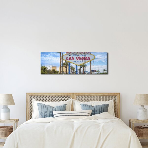 Obraz - Las Vegas (s hodinami) (90x30 cm)