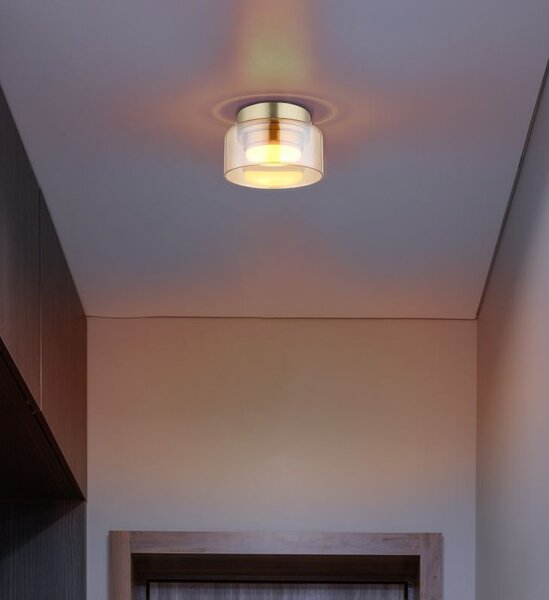 Globo Lighting Higgins stropní světlo 1x6 W zlatá-jantarová 16055DG