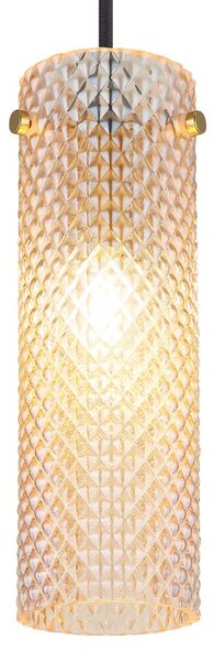 Globo Lighting Karolo závěsné svítidlo 1x40 W zlatá-jantarová 15775H
