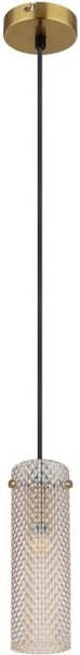 Globo Lighting Karolo závěsné svítidlo 1x40 W zlatá-jantarová 15775H