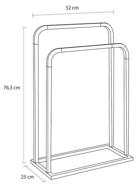 Sealskin Brix stojací věšák černá 800787
