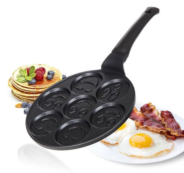 Pánev na 7 lívanců s nepřilnavým povrchem ALIVIA Smile 26 cm