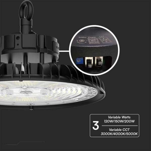 LED Průmyslové svítidlo UFO High Bay LED/200W/230V 3000K/4000K/6000K IP65