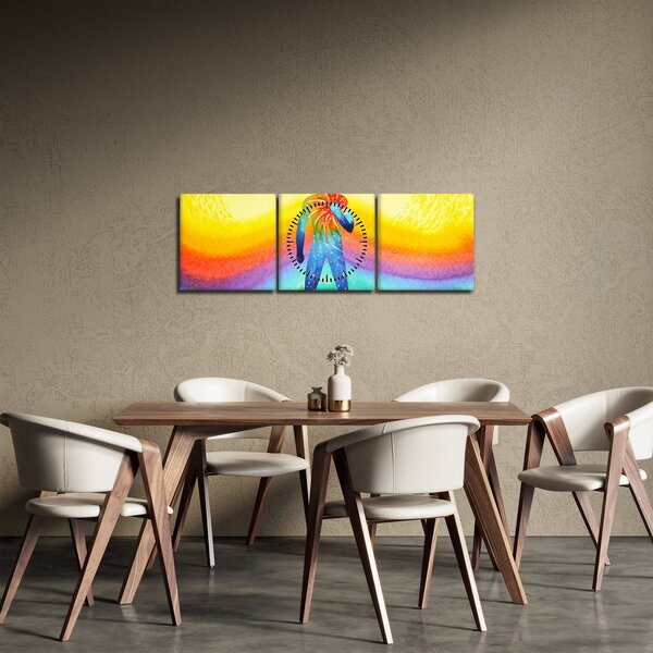 Obraz - Vnitřní síla (s hodinami) (90x30 cm)