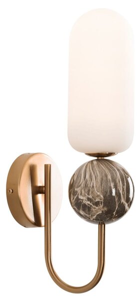 MaxLight Nova nástěnné svítidlo 1x7 W bílá-zlatá W0380