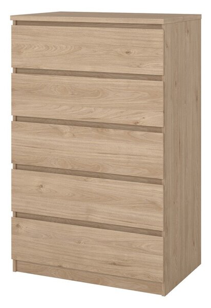 Komoda v dekoru dubu v přírodní barvě 77x121x50 cm Naia – Tvilum