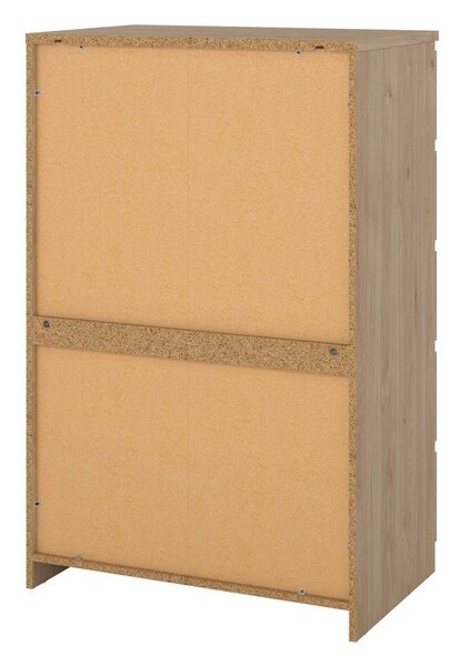 Komoda v dekoru dubu v přírodní barvě 77x121x50 cm Naia – Tvilum