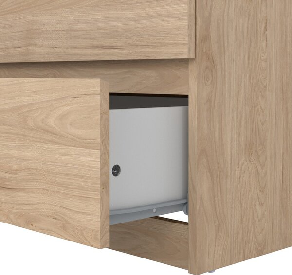 Komoda v dekoru dubu v přírodní barvě 77x121x50 cm Naia – Tvilum