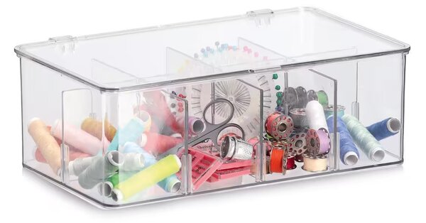 Zeller Present Organizér na čaj / úložný box, 8 přihrádek FACHER, 27,5 x 16,5 x 9,5 cm