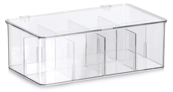 Zeller Present Organizér na čaj / úložný box, 8 přihrádek FACHER, 27,5 x 16,5 x 9,5 cm