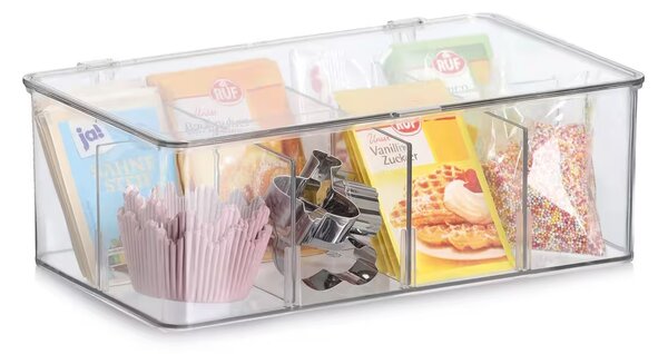 Zeller Present Organizér na čaj / úložný box, 8 přihrádek FACHER, 27,5 x 16,5 x 9,5 cm