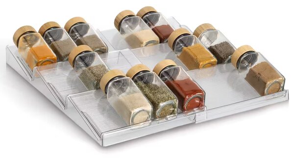 Zeller Present Organizér na kořenky do šuplíku, schůdky 2ks COMPACTA - 41,3 x 19,5–38 x 3,2 cm