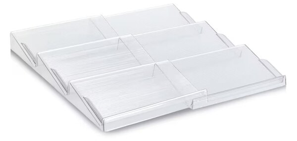 Zeller Present Organizér na kořenky do šuplíku, schůdky 2ks COMPACTA - 41,3 x 19,5–38 x 3,2 cm
