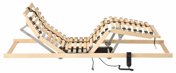 Elektrický lamelový rošt postele s 28 lamelami 7 zón 100x200 cm 321825