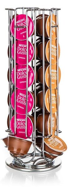 Otočný stojan LINEA na kávové kapsle Dolce Gusto, 24 ks