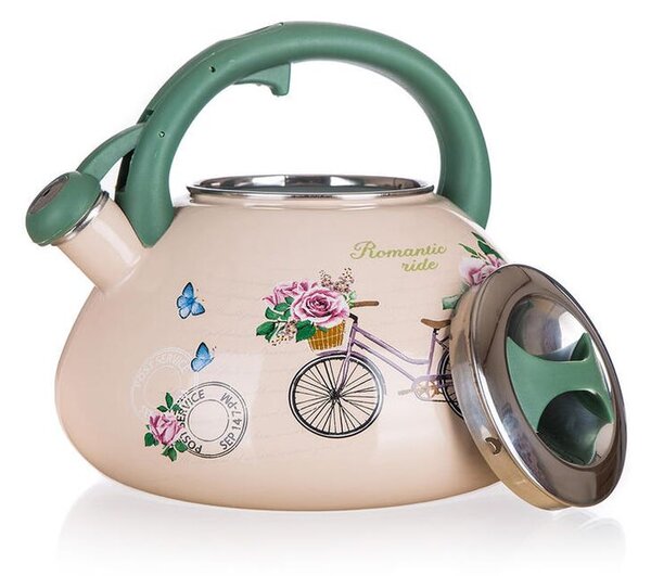 Smaltovaná pískací konvice ROMANTIC RIDE 3 l