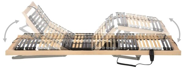 Elektrický lamelový rošt postele se 42 lamelami 7 zón 70x200 cm 321826