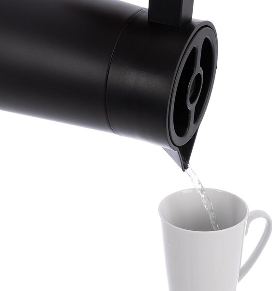 Černá vakuová termoska z nerezové oceli 2,1 l Termo – Orion