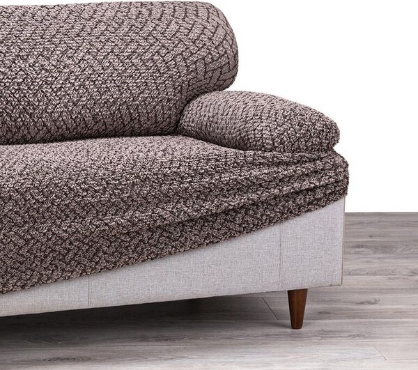 Bielastické potahy VENEZIA hnědá křeslo (š. 60 - 110 cm)