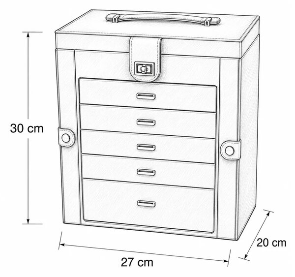 Gaira® Šperkovnice 9033-16