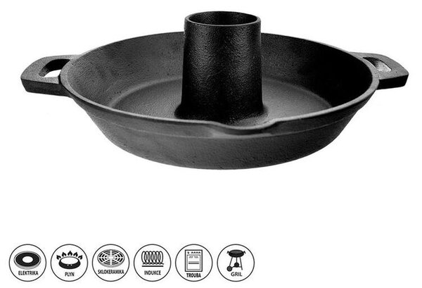 Pánev na kuře LITINA 28 cm