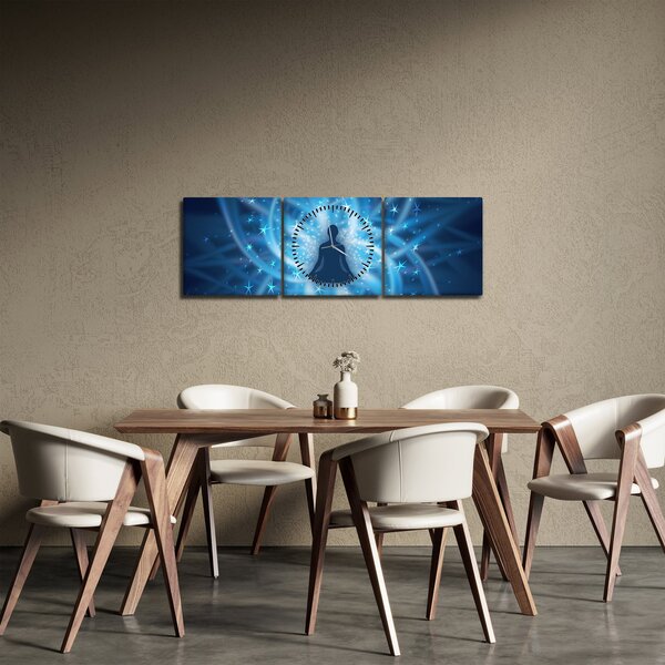 Obraz - Spirituální energie (s hodinami) (90x30 cm)