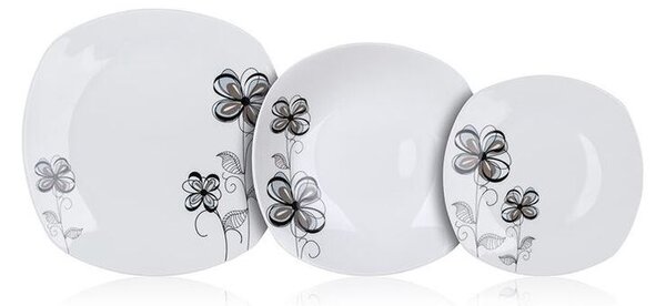 Porcelánová sada talířů FLOREA 18 ks