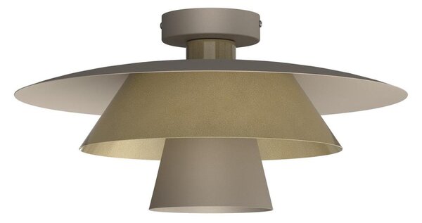 Stropní svítidlo PLATO 1xE27/15W/230V pr. 32 cm béžová/zlatá
