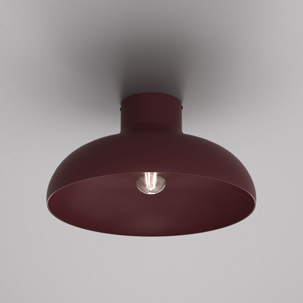 Stropní svítidlo BASCA 1xE27/15W/230V pr. 40 cm burgundy