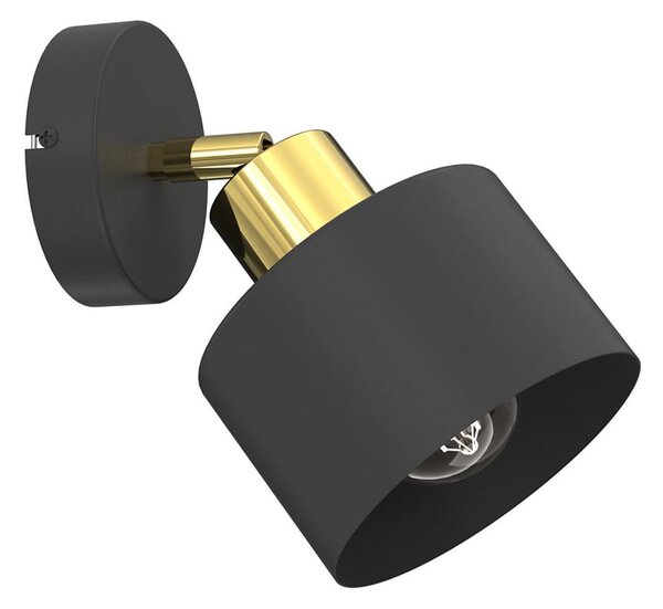 Nástěnné bodové svítidlo PARKLA 1xE27/15W/230V černá/zlatá