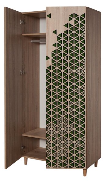 Šatní skříň Sirius 121 (dub sonoma). Akce -25%