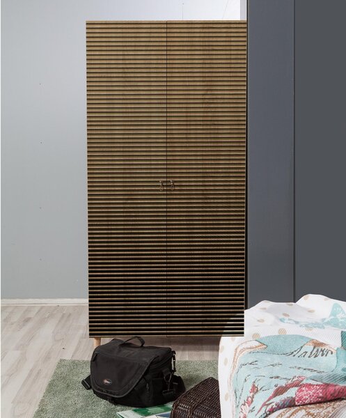 Šatní skříň Sirius 220 (dub sonoma). Akce -25%