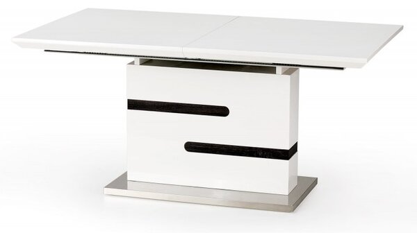 Halmar Rozkládací jídelní stůl MONACO 160(220)x90 šedý/bílý