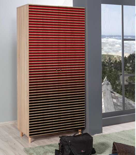 Šatní skříň Sirius 221 (dub sonoma). Akce -25%