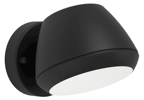 Eglo 900675 NIVAROLO - Venkovní nástěnné svítidlo v černé barvě, včetně GU10 LED žárovky, IP44 (Moderní nadčasové svítidlo na venkovní zeď)