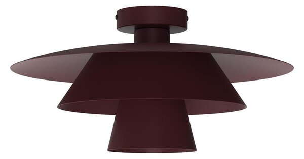 Stropní svítidlo PLATO 1xE27/15W/230V pr. 32 cm burgundy