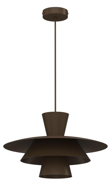 Lustr na lanku PLATO 1xE27/15W/230V hnědá