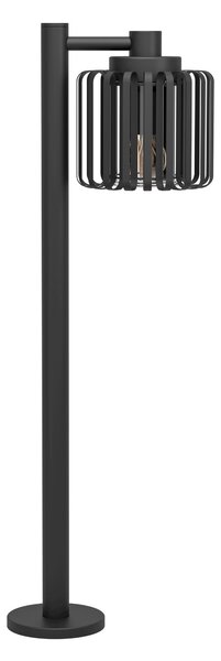 Eglo 900684 SELINUS - Venkovní stojací svítidlo v černé barvě, 1 x E27 IP65, 84cm (Venkovní moderní stojací černá lampa)