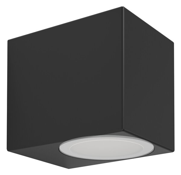 Eglo 900275 JABAGA - Venkovní nástěnné svítidlo v černé barvě, včetně GU10 LED žárovky, IP44 (Moderní nadčasové svítidlo na venkovní zeď)