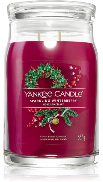 Yankee Candle Sparkling Winterberry vonná svíčka Signature 567 g