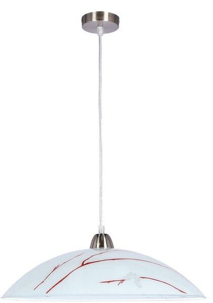 Candellux Brag závěsné svítidlo 1x40 W bílá-stříbrná-hnědá 31-09265