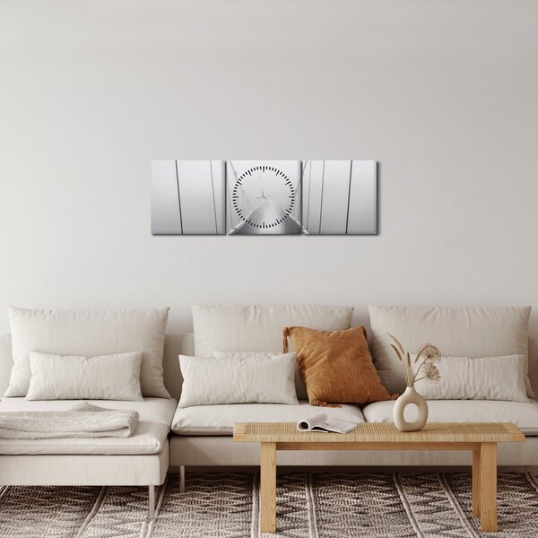 Obraz - Most do neznáma (s hodinami) (90x30 cm)