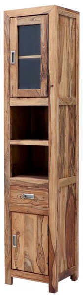 Skříňka do koupelny Nela 40x190x35 z indického masivu palisandr