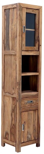 Skříňka do koupelny Nela 40x190x35 z indického masivu palisandr